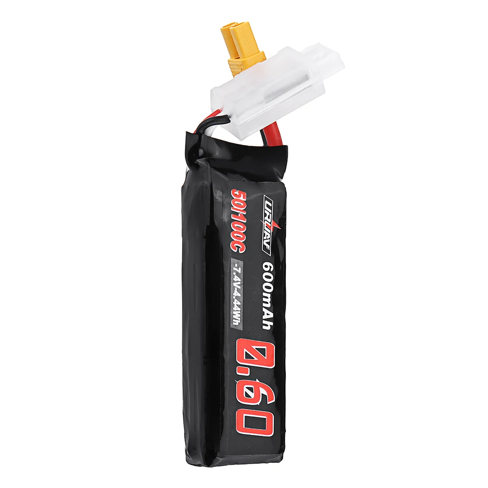 2 шт. URUAV 7 4 в 600 мАч 50C/100C 2S Lipo батарея XT30 разъем для XK K130 вертолет RC дроны FPV