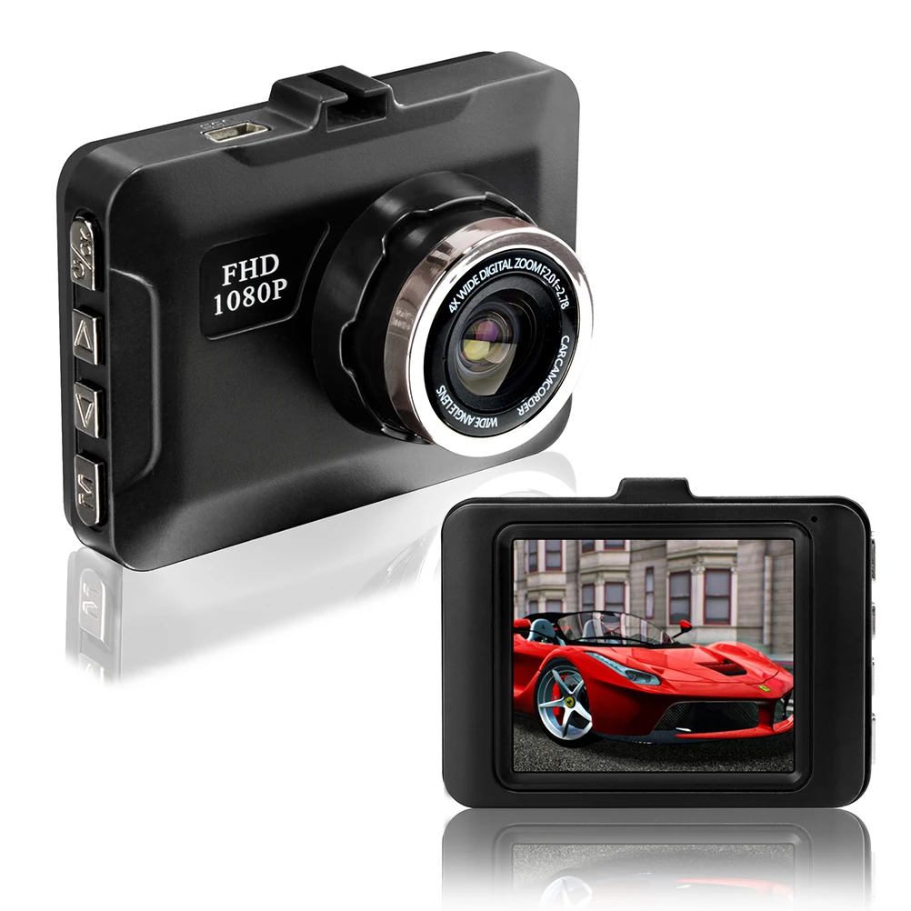 1 шт. 2 дюймовый HD 720P 120 ° широкоугольный WDR Автомобильный видеорегистратор