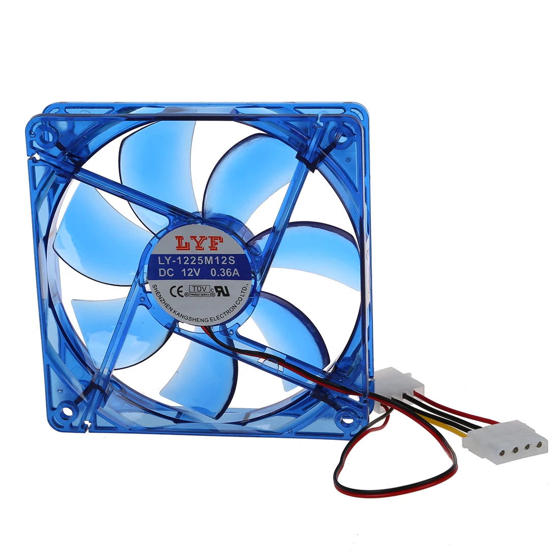 PPYY новый DC 12V 4 контактный синий светодиодный компьютер вентилятор корпуса