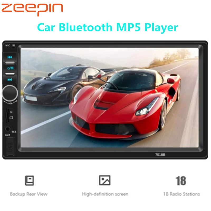 7018B 7 ''HD большой экран цифровой навигатор Автомобильный Bluetooth MP5 плеер