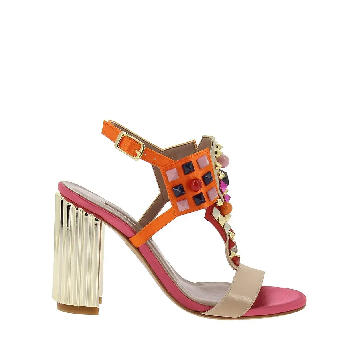 ALBANO WOMAN TEXTILE HEEL сандалии|Боссоножки и сандалии| |