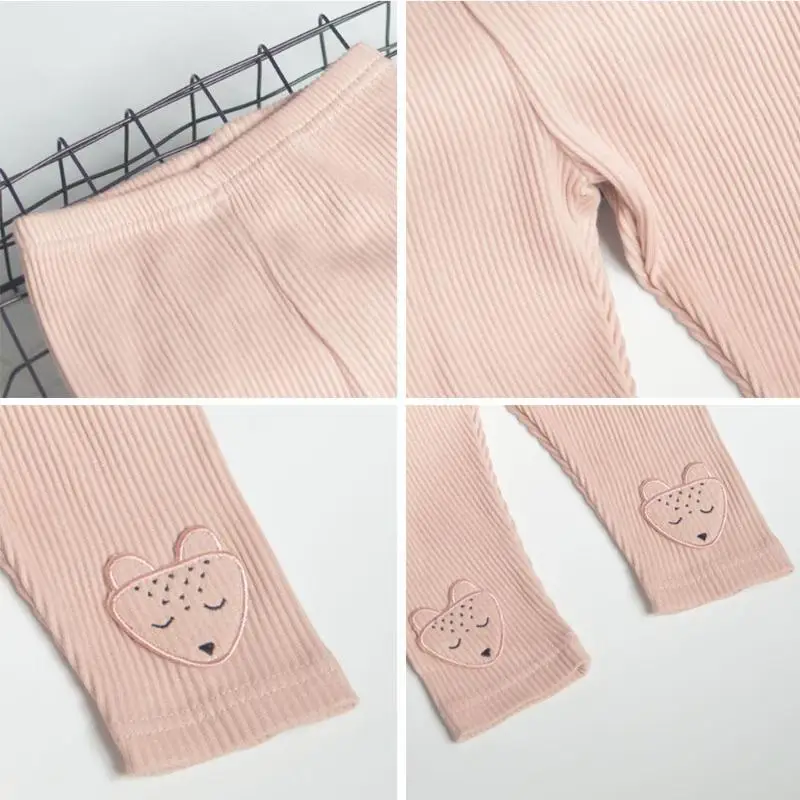 Милые корейские милые хлопковые однотонные штаны на подкладке для девочек