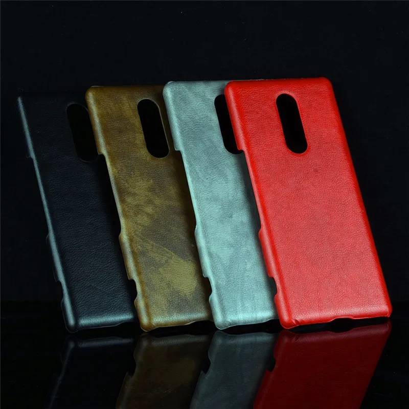 

For Sony Xperia XZ4 Cover Litchi Pattern Matte Hard PC+PU Leather Back Cover Case for For Sony Xperia XZ4 Phone Hard Cover