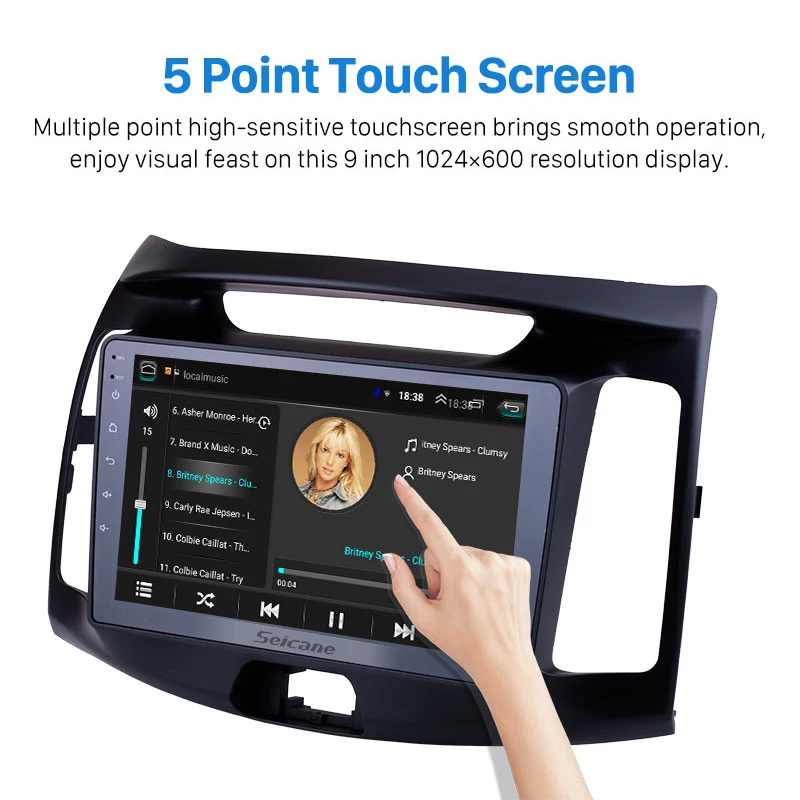 Мультимедийный плеер Seicane 2Din Android 10 0 автомобильная стереосистема для Hyundai Elantra
