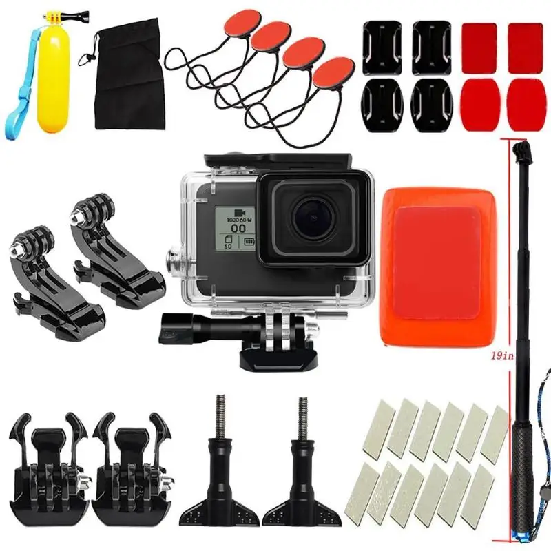 Экшн Камера дайвинг серфинг водостойкий Автоспуск для GoPro 5 6 7 черный|Чехлы