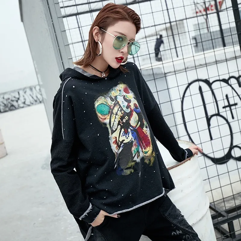 Max LuLu/Новинка 2019 роскошная Корейская одежда женские толстовки в стиле панк