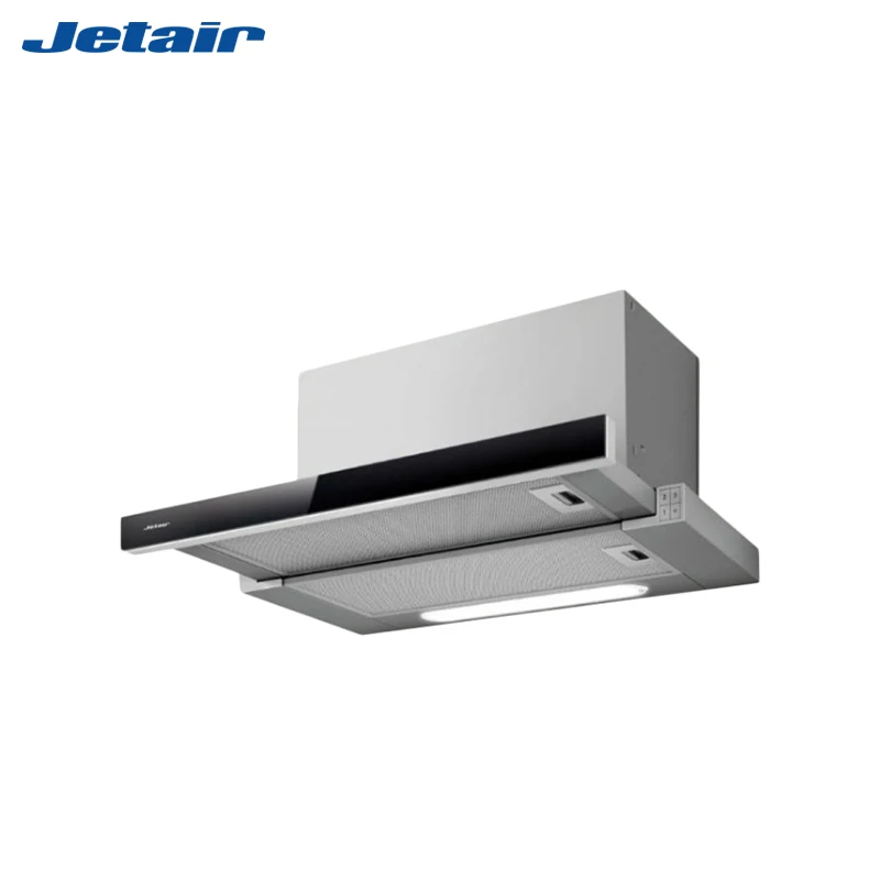 Вытяжка встраиваемая Jet Air Betta 60/GR/BK GL led|Кухонные вытяжки| |