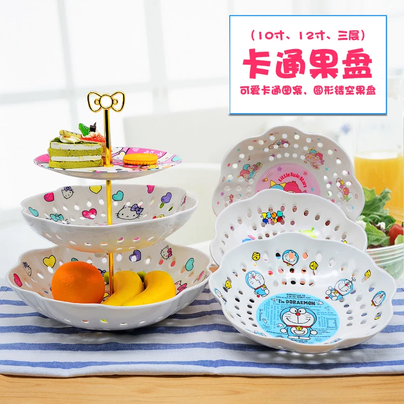 Hello Kitty фрукты диск оригинальность чайный набор с подносом стол Кондитерская