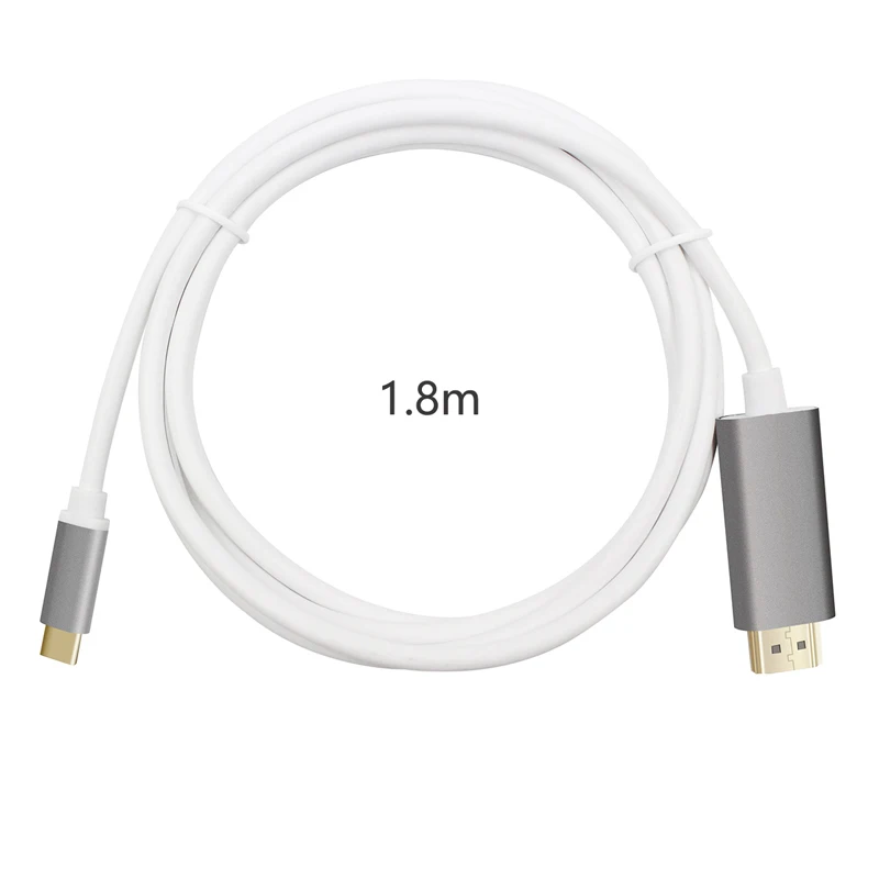 Кабель USB C к HDMI 4K кабель типа Thunderbolt 3 для Huawei Mate 20 MacBook 2018 Pro Samsung S9 HDMI|Компьютерные