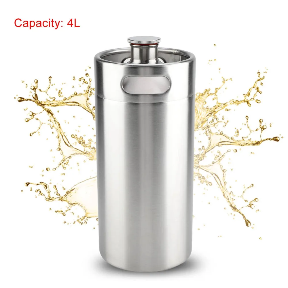 2L/3.6L/4L/5L из нержавеющей стали мини бочонок портативная для пивных бутылок