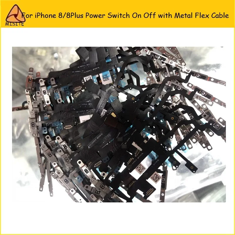 

10 шт./лот Новый Power Flex для i Phone 8/8Plus/8G/8P кнопка включения/выключения питания Кнопка управления громкостью с металлическим гибким кабелем