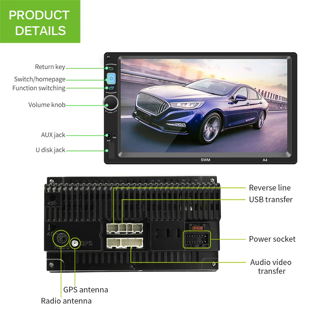 Видеовход для автомобиля DVD VCD PlayerGPS автомобильный проигрыватель универсальные