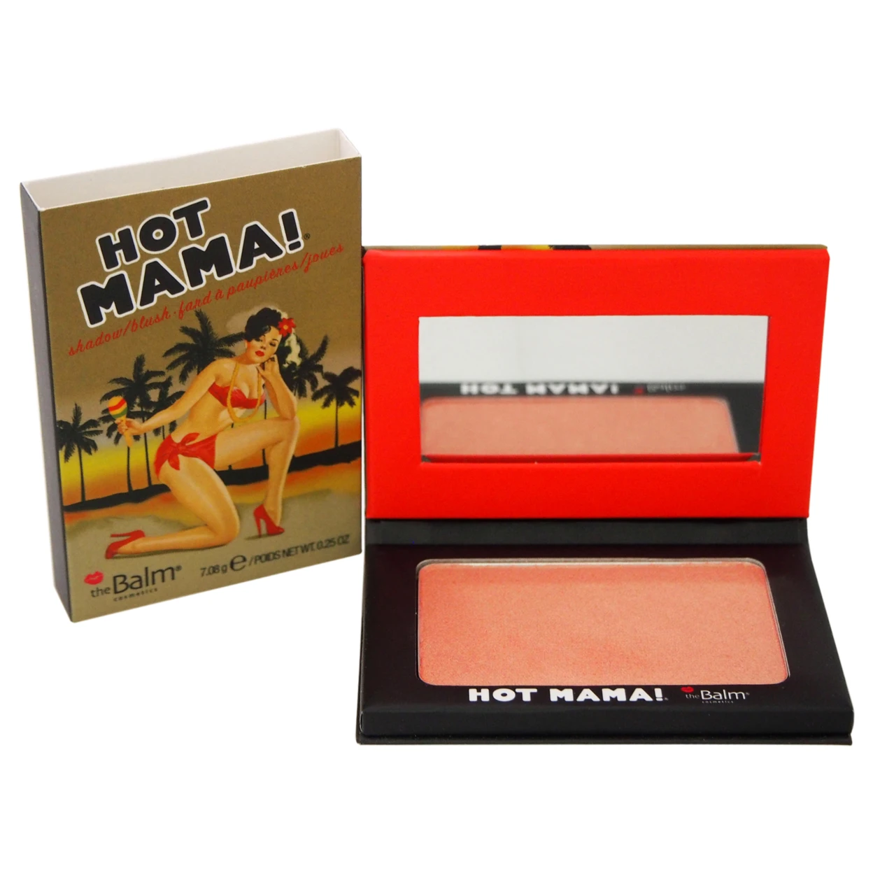 Hot Mama! Тени/румяна-Pinky Peach by the Balm Для женщин-0 25 oz Shadow &amp Blush | Красота и здоровье