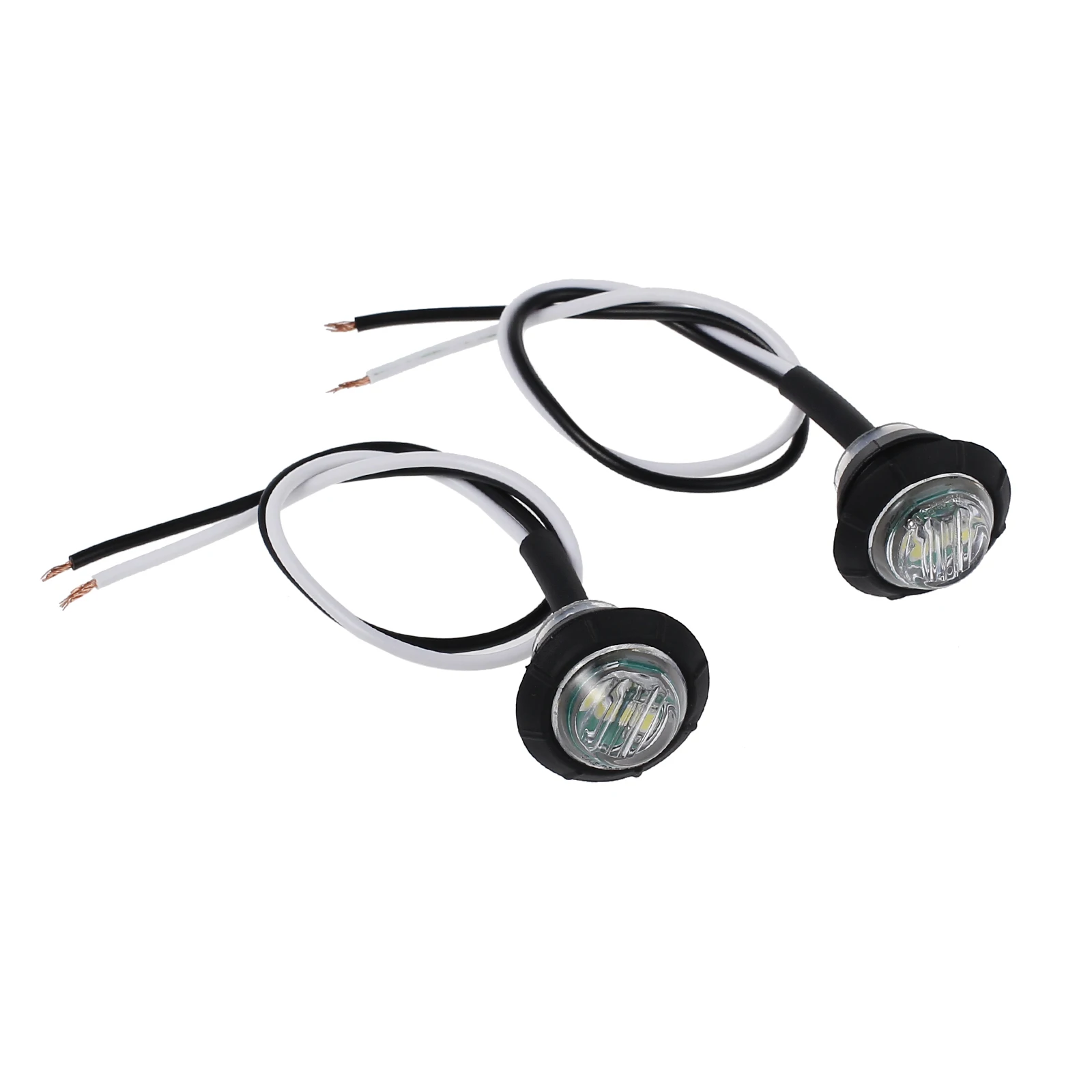 Осенний 2 шт. светодиодный мини белый круглый боковой 3 Светодиодный Маркер