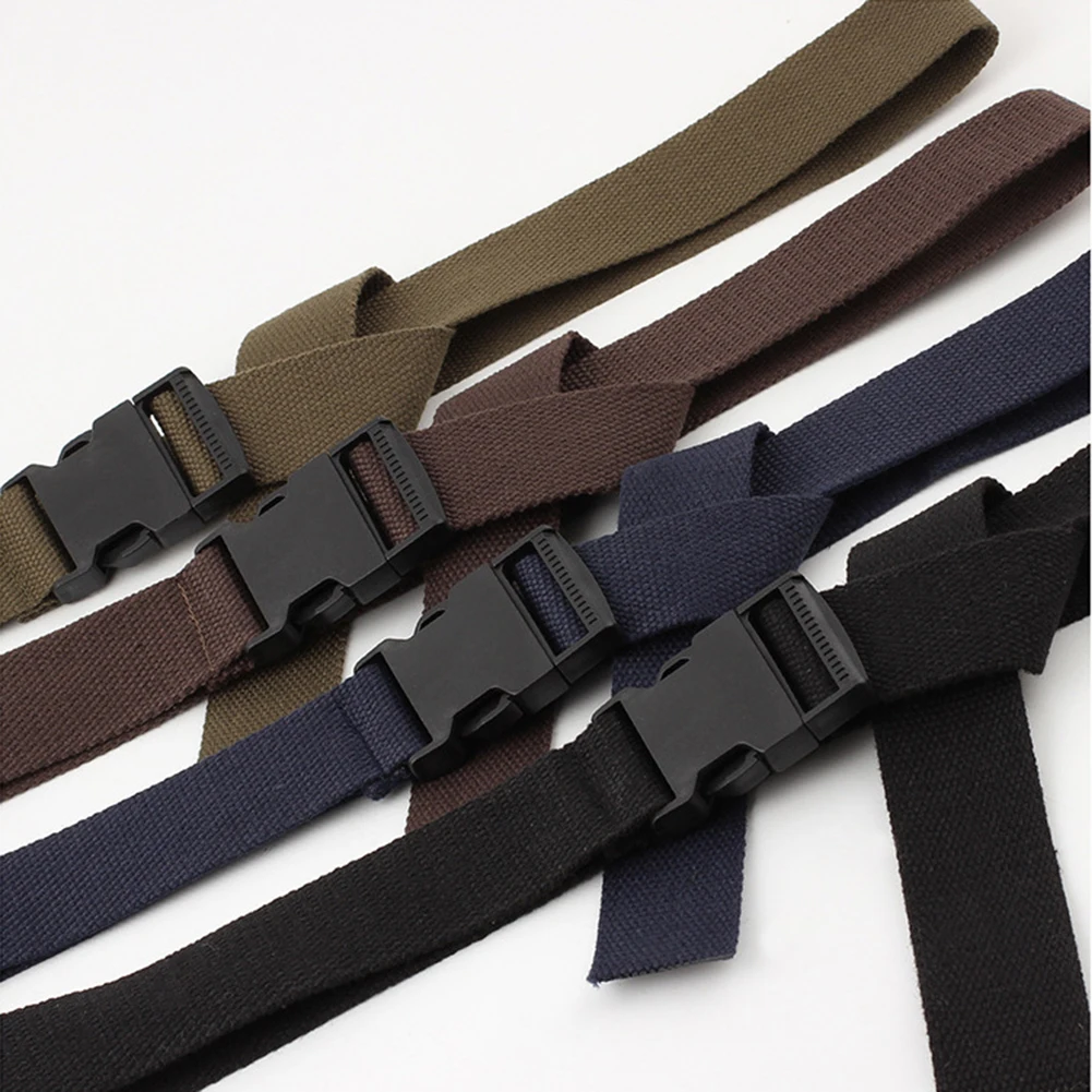 Модный черный холщовый ремень для женщин с пряжкой повседневное женское платье