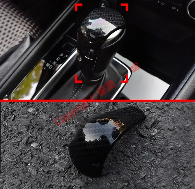 

Carbon Fiber Style Interior Gearshift Knob Trim For Mazda CX-5 2017 2018 2019