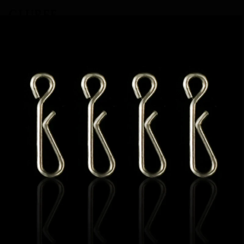 GLUREE 100 шт./лот из нержавеющей стали висячие оснастки рыболовные вертлюжные снасти