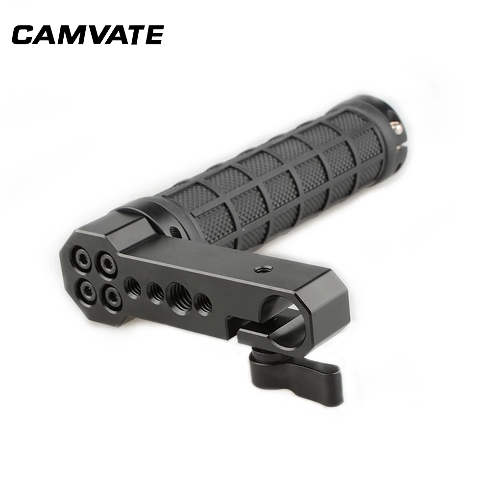 CAMVATE DSLR камера 15 мм стержень ручка 1/4 &quot 20 3/8&quot 16 резьбовое отверстие резиновая