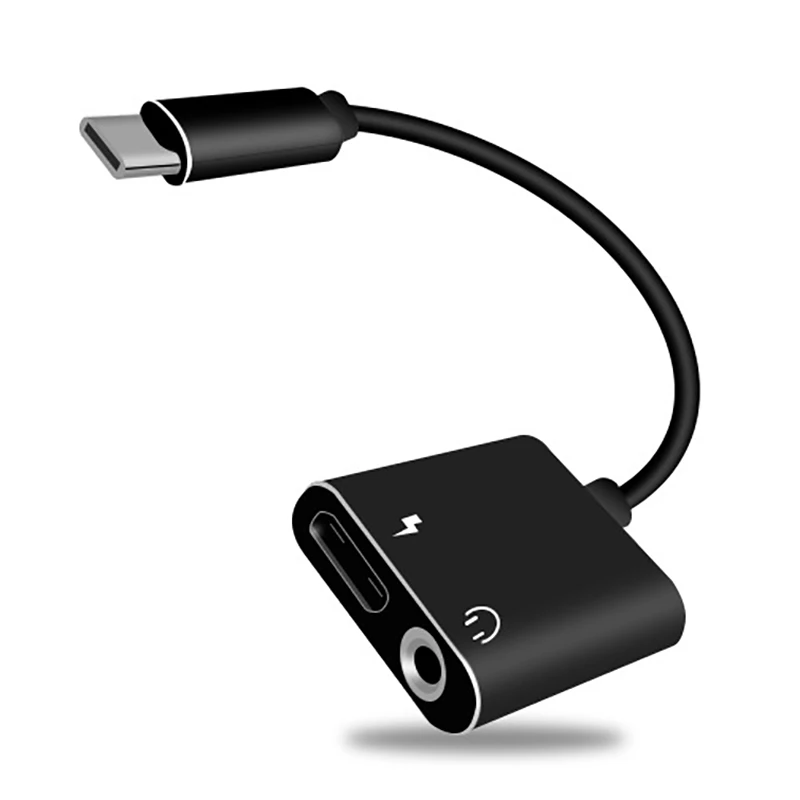 2 в 1 Тип C до 3 5 мм для наушников Aux конвертер Usb адаптер Зарядное устройство аудио