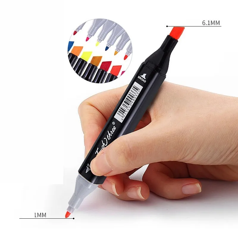 Новая марка ручка набор студент ручная роспись цветной живописи жирной ручкой