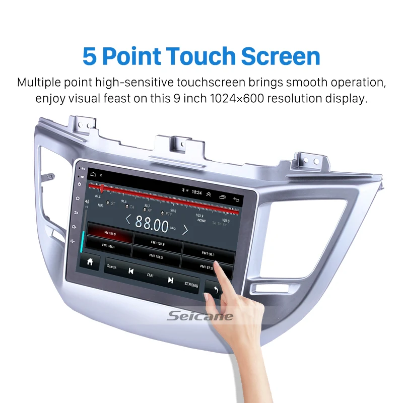 Автомагнитола Seicane 2 din 9 дюймов Android 8 1 для Hyundai TUCSON 2014 2015 2016 2017 2018 GPS мультимедийный