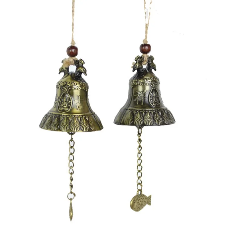 Металлический Павлин Колокольчик музыка ветра домашний магазин Защитная
