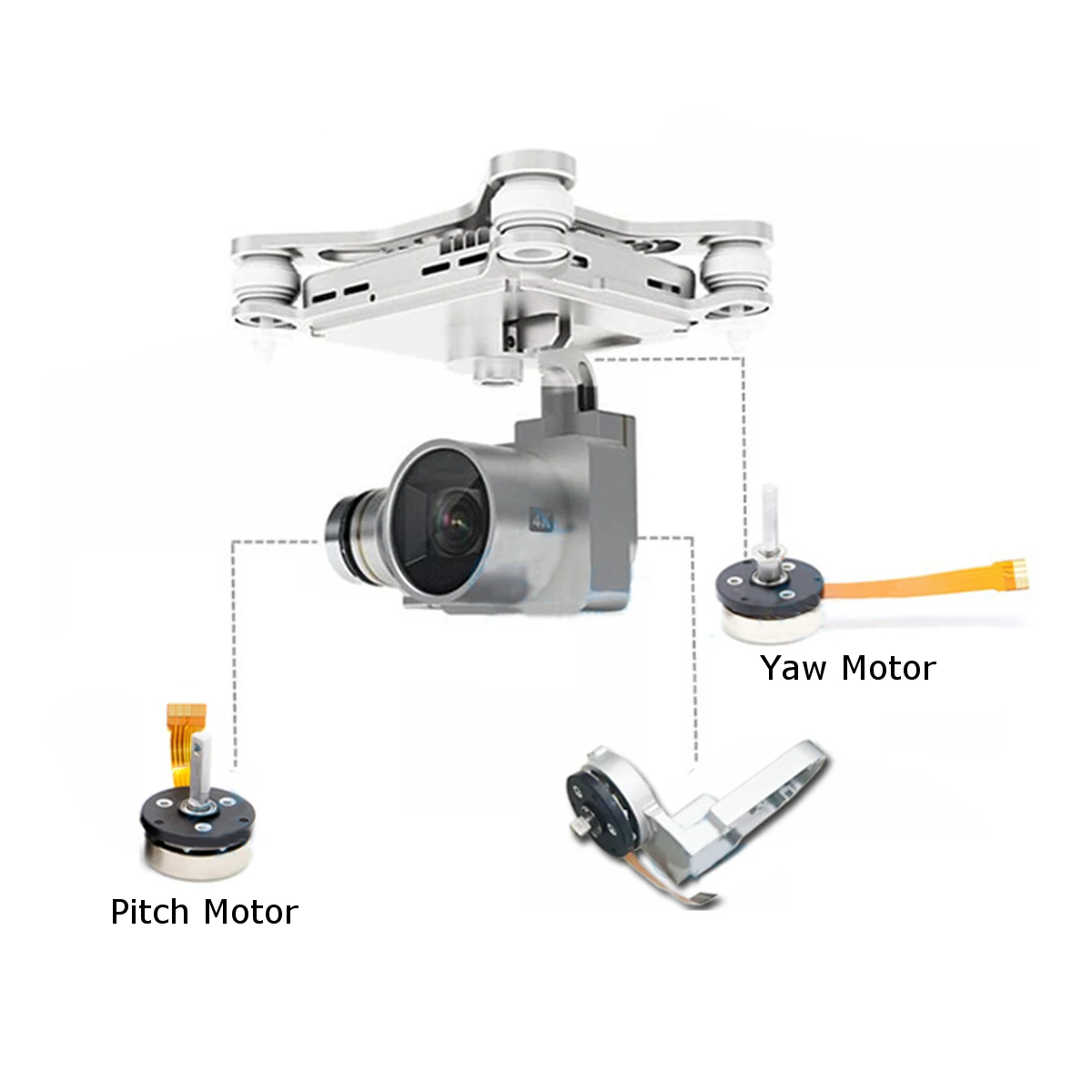 Карданный двигатель для DJI Phantom 3 standard Adv Pro SE Drone камера стабилизатор двигателя Запасные части Замена Ремонт