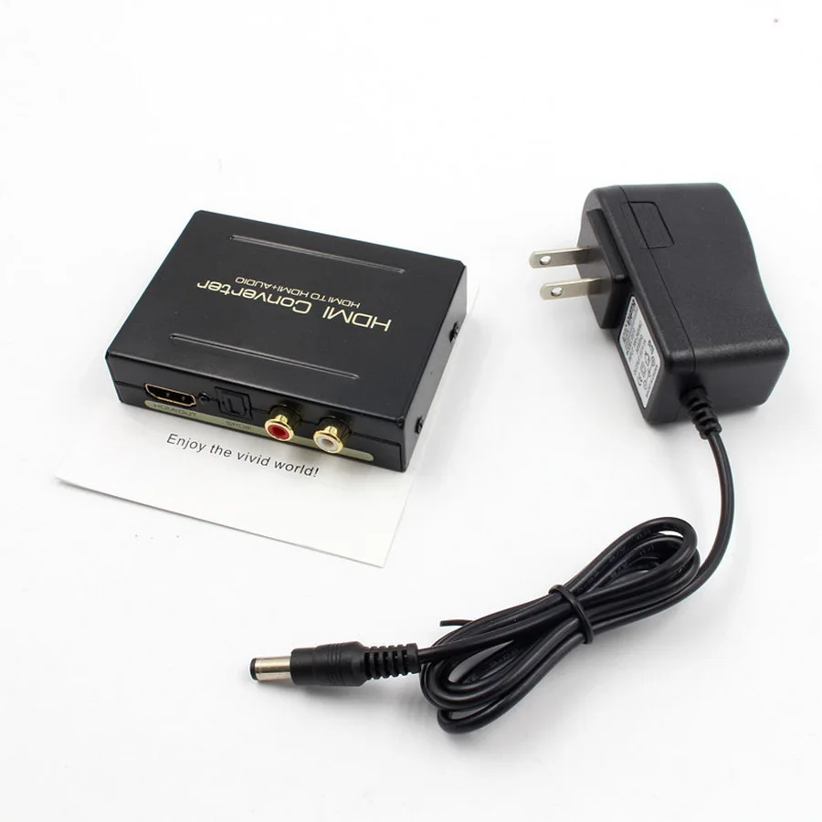 10 комплектов 1080P HDMI к Оптический SPDIF + RCA стерео аудио сплиттер экстрактор