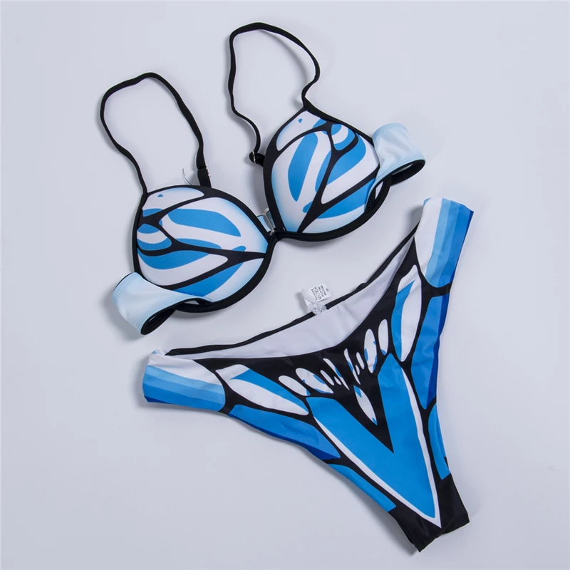 Сексуальный женский комплект бикини 2018 новый дизайн бандажный купальник с