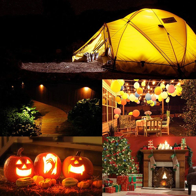 1 шт. Светодиодная лампа E12 LED имитация пламени огнеупорная Современный домашний