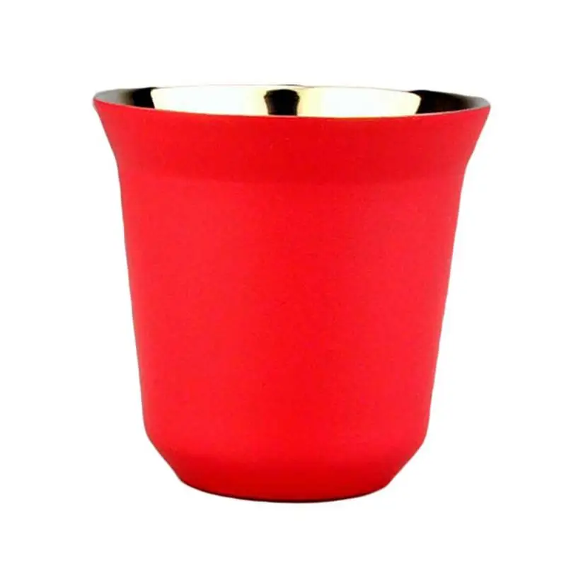 Кружка стакан из нержавеющей стали портативная чашка для путешествий с двойными