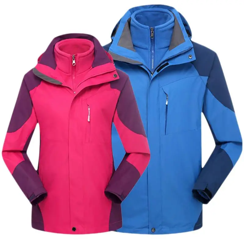 

Winter Ski Snowboard Two-piece Waterproof Windbreaker Jacket Camping Hiking Hooded Jacket Mountaineering Thickened Warm Coats