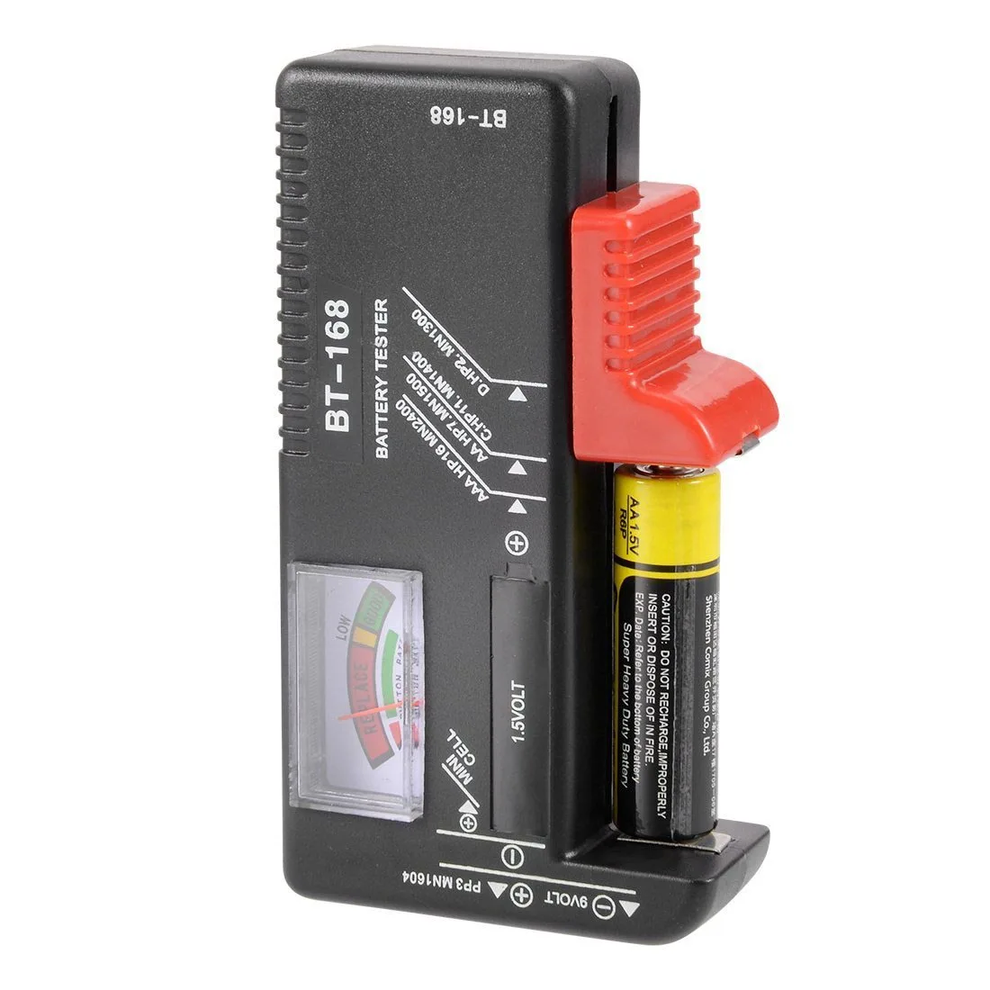 Черный BT168 Универсальный тестер проверки батареи для AA AAA C D 9V 1 5 V кнопочных