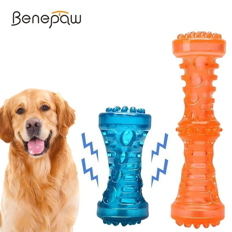 Прочная жевательная игрушка Benepaw для чистки зубов игрушки щенков звуковой