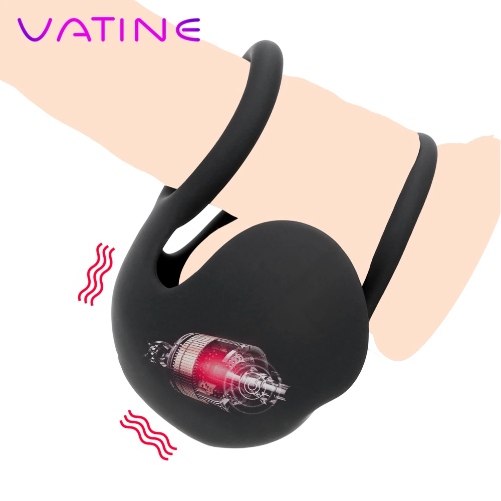 VATINE 10 скоростной вибратор для связывания с яичком двойное кольцо петуха