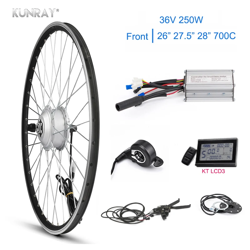 Набор для горного велосипеда KUNRAY 36 В 250 Вт 26/27 5/28 700C|Двигатель электровелосипедов|
