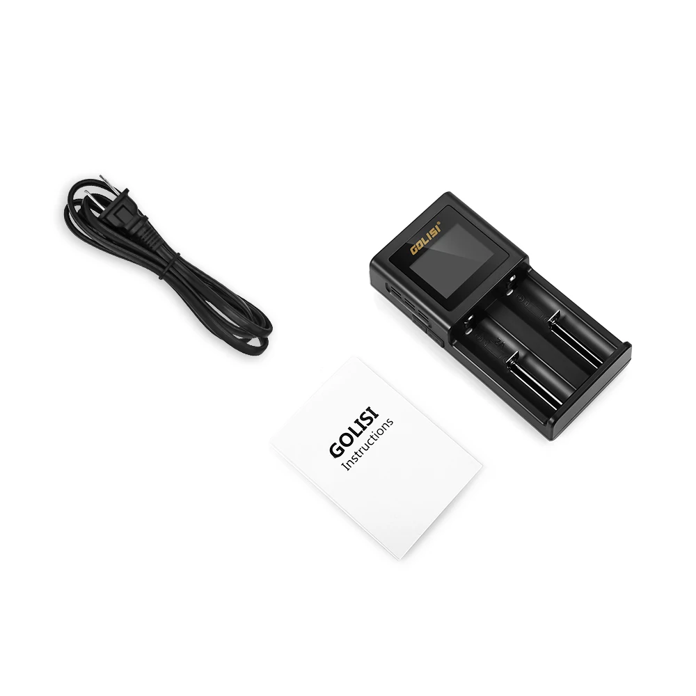 Golisi S2 2.0A умное зарядное устройство Lcd для 18650 20700 26650 Li-Ion Ni-MH Ni-Cd Aa Aaa перезаряжаемое