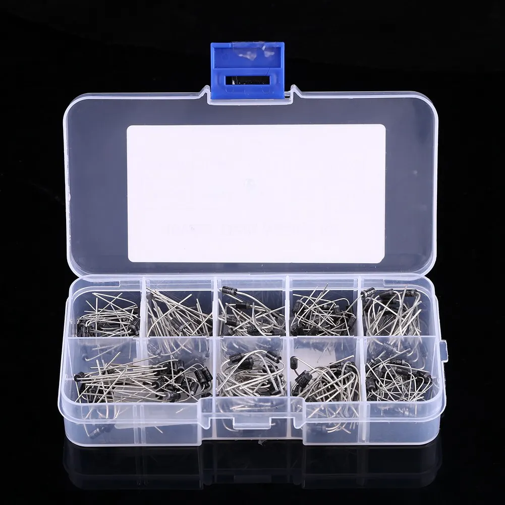 200 шт. 10 значений выпрямительный диод в ассортименте электронная лампа 1N4001 ~ 1N4007