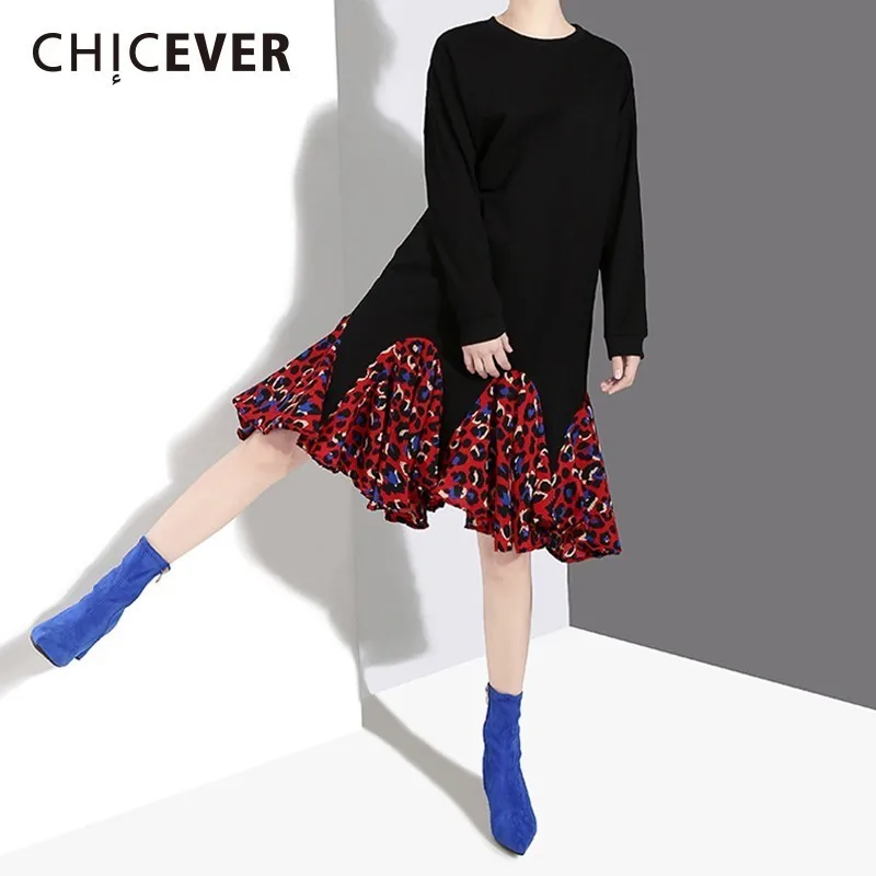 CHICEVER 2019 Весна цветочный принт женский платья для женщин O средства ухода за кожей