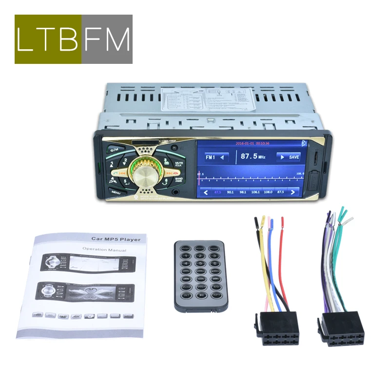LTBFM Авто Радио 1 Дин 4011B автомобильная стереосистема Bluetooth аудио рекордер USB SD AUX Вход радио авто mp3 плеер с Камера