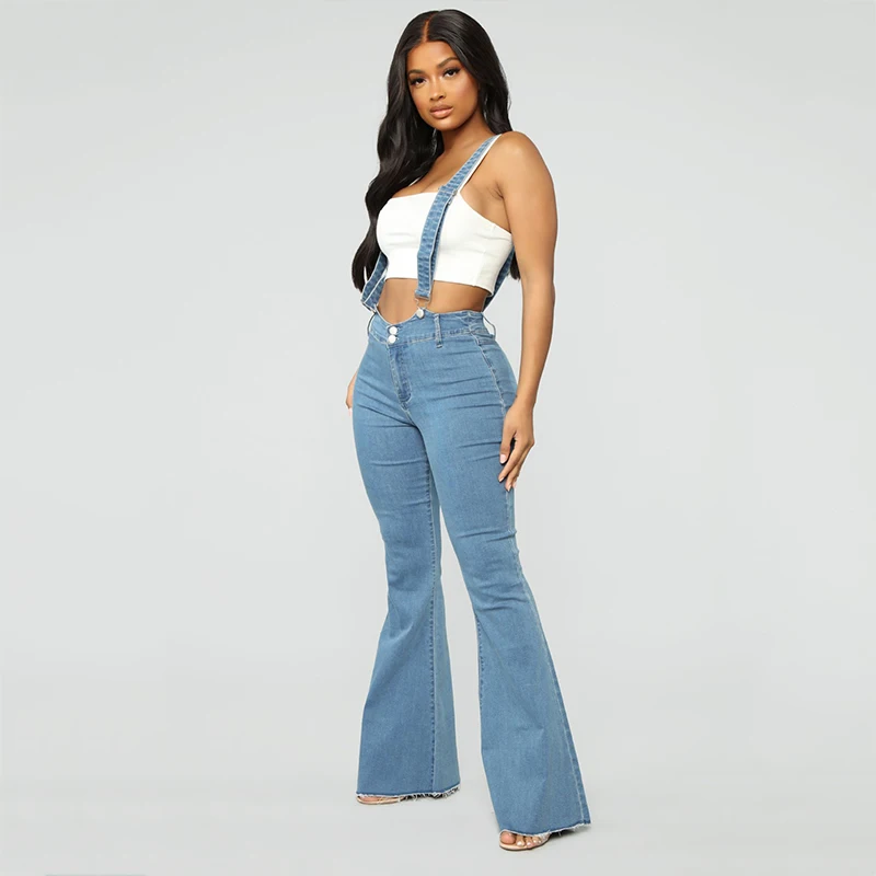 Фото Chrleisure Denim Jeans Womens High-waist Wide Leg Women 2019 Sping Summer Pocket New For Женская одежда Chrleisure Denim Jeans Womens High-waist Wide Leg Women 2019 Sping Summer Pocket New For Женская одежда