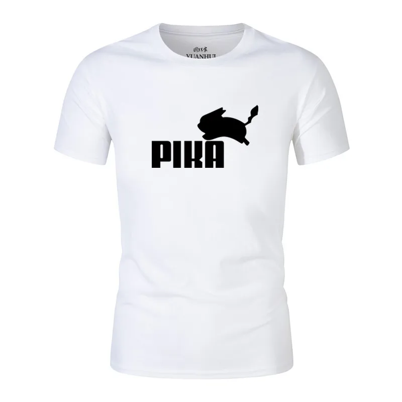 2019 новые летние Футболка с покемонами аниме Pika женские футболки для маленьких