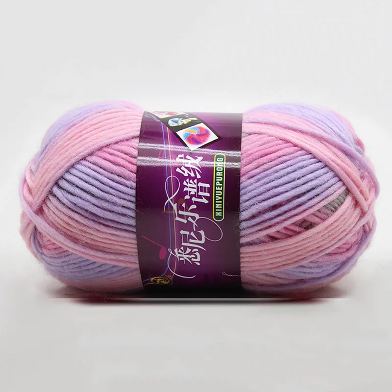 Многоцветные плетеные шарики ручной вязки крючком для шапки шарф свитер