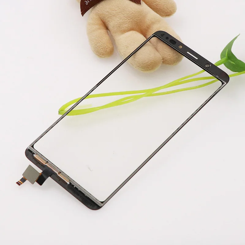 Кожаный чехол бумажник для Wiko вид 5 7 дюймовые передние Стекло сенсорный Экран
