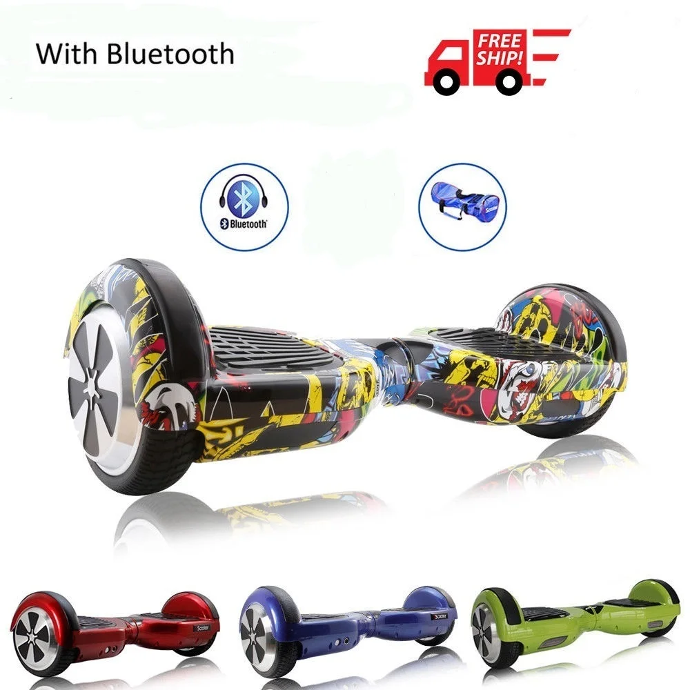 8 цветов 6 5 дюймов Ховерборд Bluetooth два колеса самобалансирующийся скутер Ховер