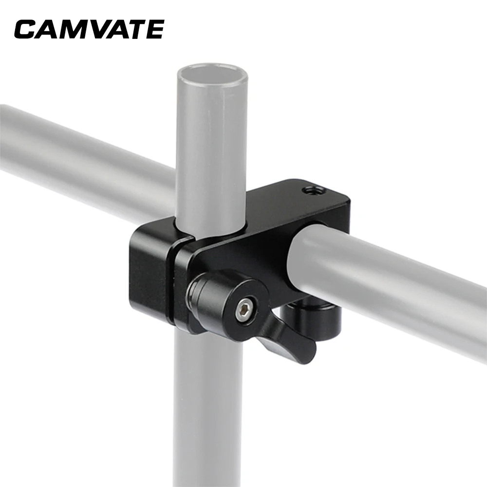 

CAMVATE 90-Degree Rod Rig Adapter Clamp (Black, 2-Pack) C1777