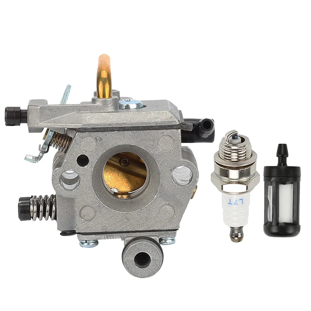 Carburetor Carb Fuel Filter+Spark Plug For MS240 MS260 024 026 #1121 120 0610 Gasoline Chainsaw Spares | Инструменты