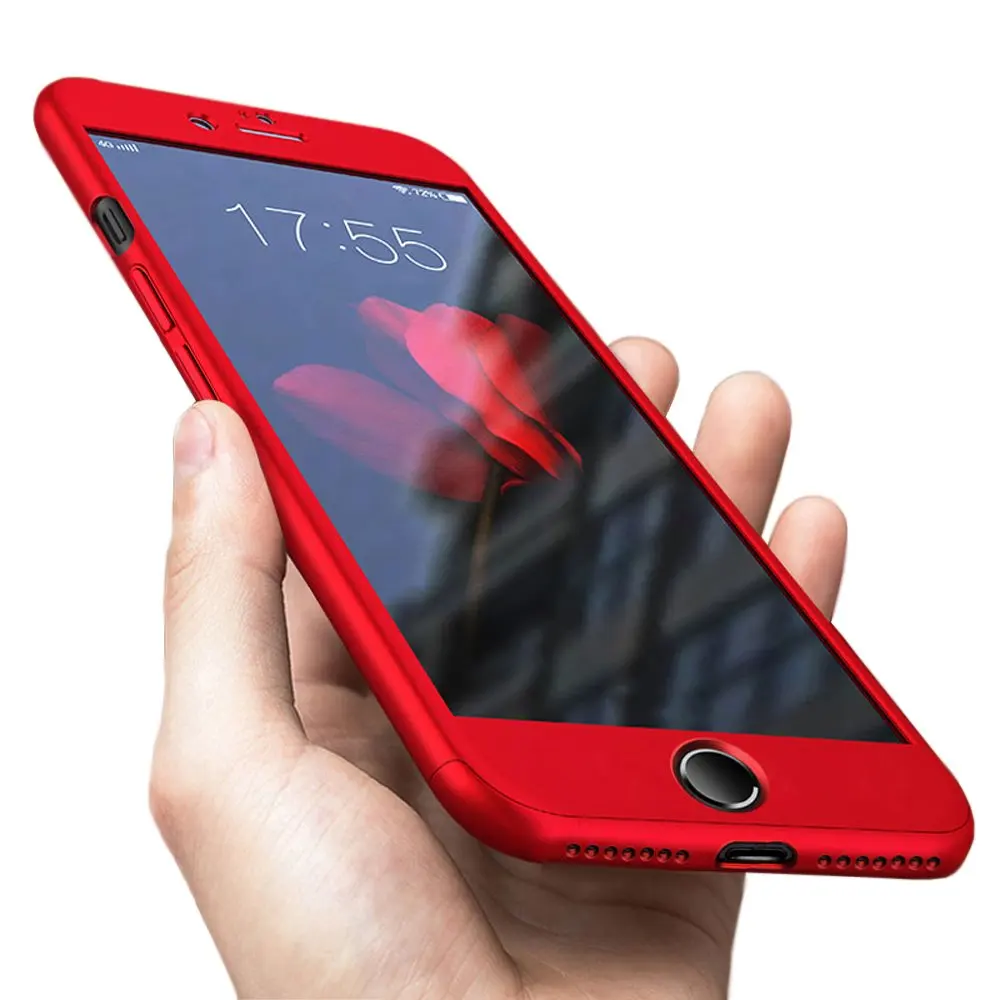 AFY 360 полная защита чехол для телефона iPhone X XS MAX XR 5 5S 8 7 6 6s Plus с экраном защитное