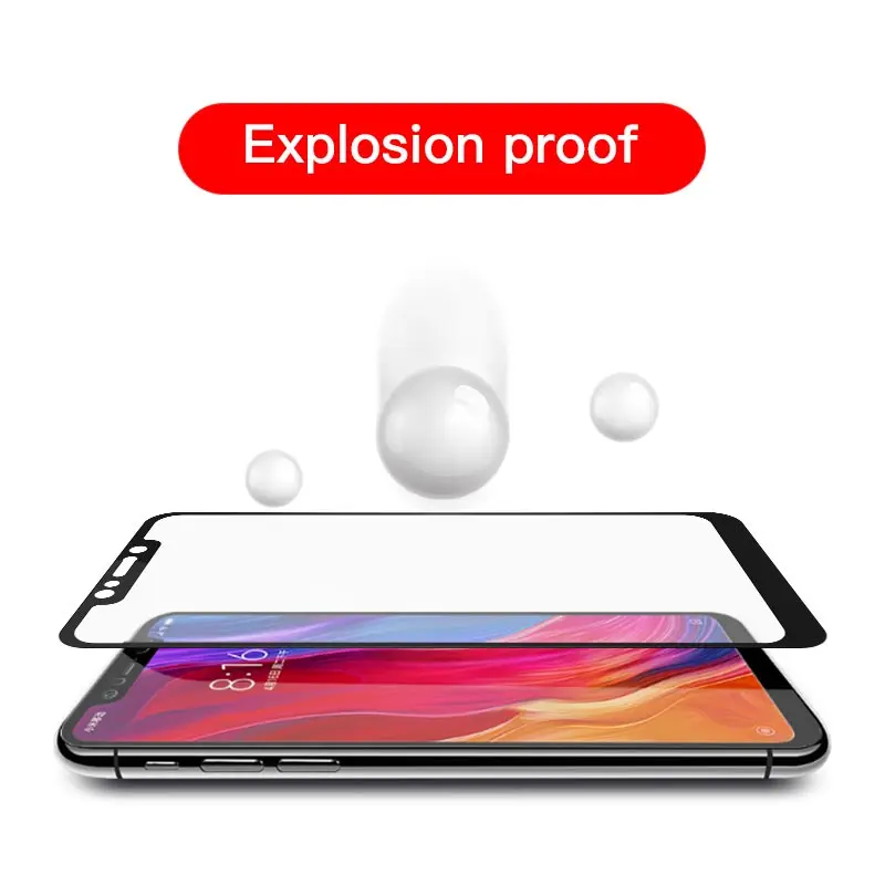 Закаленное стекло для Xiaomi Redmi Note 5 Pocophone F1 полное покрытие Защитное телефона Pro