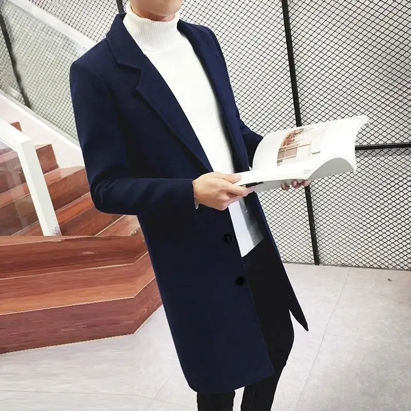 Узкие Masculino Casaco компридо и куртка Chaqueta Larga Hombre манто Homme на весну зиму Hiver мужчин РК